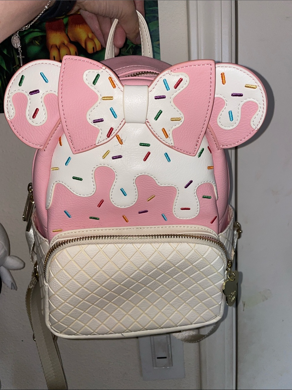 Loungefly Minnie Mouse sundae mini backpack